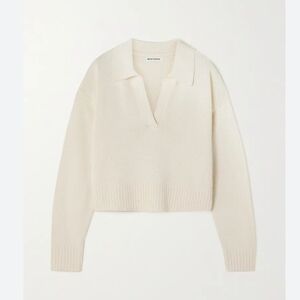 Reformation Cropped Cotton Sweater